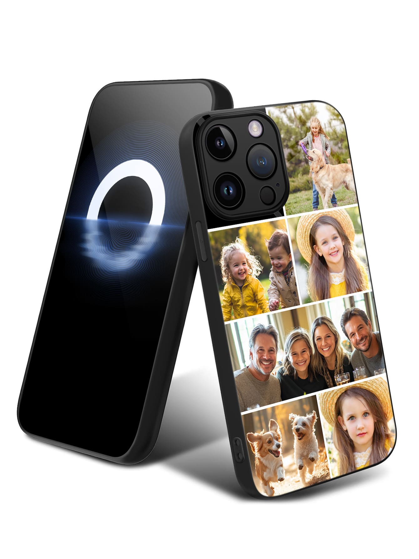 1pc Customized Photo Phone Case Compatible With 16 Pro Max/17 Pro Max/17 Air/17/15 Pro, S24 Ultra/S25, Suitable For Father, Mother, Couple, Pet, Friend, Ideal Gift For Him, Her, Boyfriend, Girlfriend