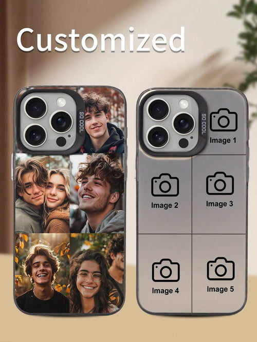 1pc Customized Photo Puzzle Phone Case, Compatible With 16 Pro Max/16 Plus/16 Pro/17 Pro Max/17 Pro/17/17 Air, Wedding Customized Image, Gift For Couples, Friends, Family, Graduation, Season Picks,202