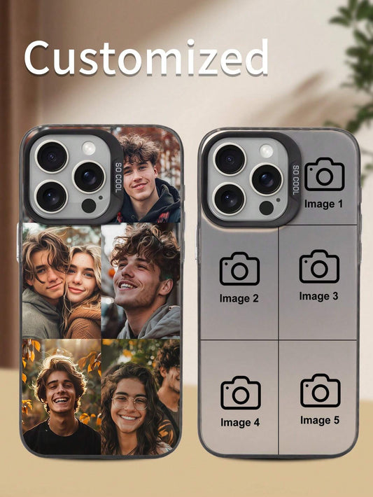 1pc Customized Photo Puzzle Phone Case, Compatible With 16 Pro Max/16 Plus/16 Pro/17 Pro Max/17 Pro/17/17 Air, Wedding Customized Image, Gift For Couples, Friends, Family, Graduation, Season Picks,202
