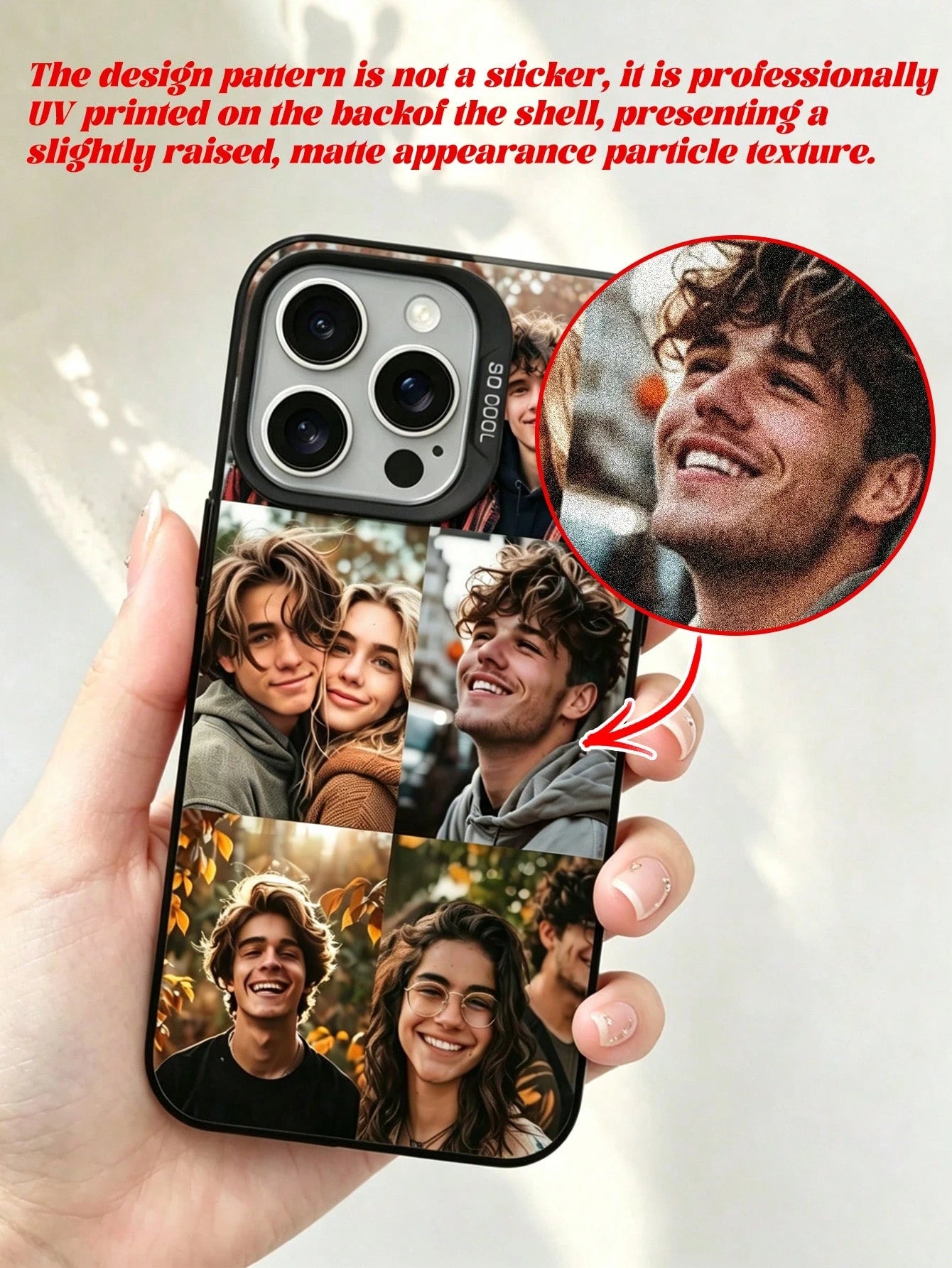 1pc Customized Photo Puzzle Phone Case, Compatible With 16 Pro Max/16 Plus/16 Pro/17 Pro Max/17 Pro/17/17 Air, Wedding Customized Image, Gift For Couples, Friends, Family, Graduation, Season Picks,202