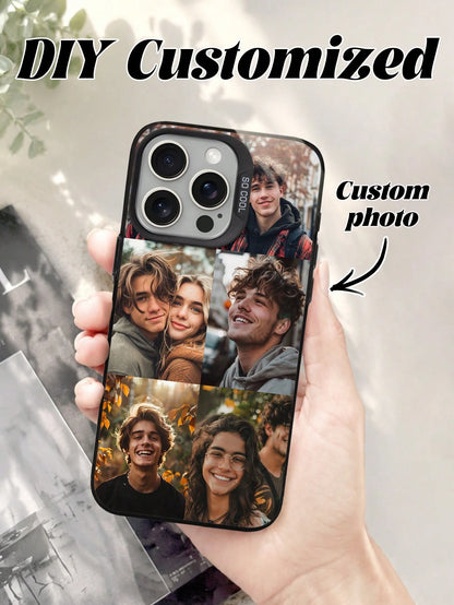 1pc Customized Photo Puzzle Phone Case, Compatible With 16 Pro Max/16 Plus/16 Pro/17 Pro Max/17 Pro/17/17 Air, Wedding Customized Image, Gift For Couples, Friends, Family, Graduation, Season Picks,202
