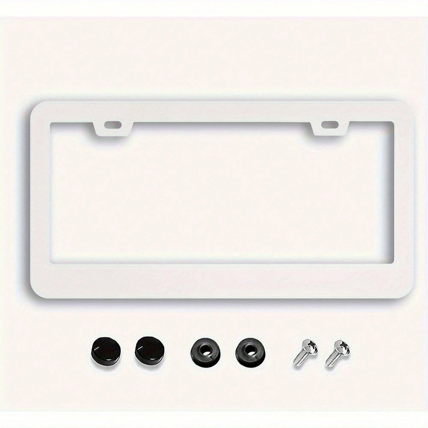 1pc Cute Highland Cow Floral Aluminum License Plate Frame 12.2x6.3in, 2 Holes With Screws, Universal Front Rear Unisex Vehicle Decor Accessory,Car Picks,Car Must Haves,Gifts,Car Decor,Car Acessesories