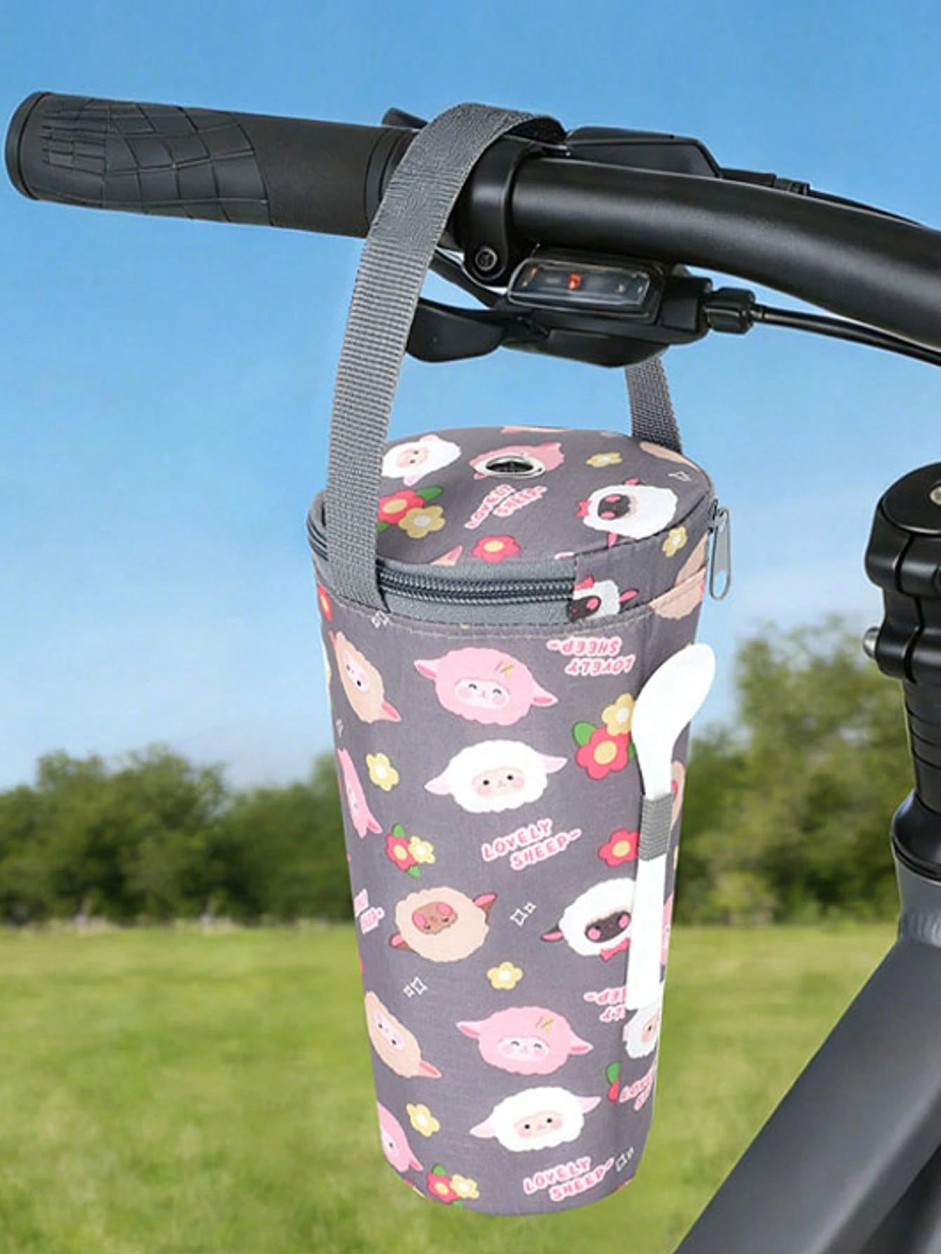 1pc Fashion Milk Tea Insulation And Refrigeration Package, Outdoor Office Reusable Portable Portable Cup Cover, Non-Food Contact Materials, Teacher