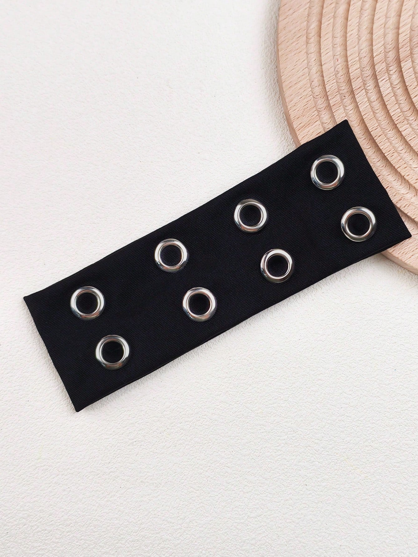 1pc Fashion Punk Gothic Soft Anti-Slip Elastic Hollow Out Headband, Beach Yoga Sports Casual Daily Hair Hoop