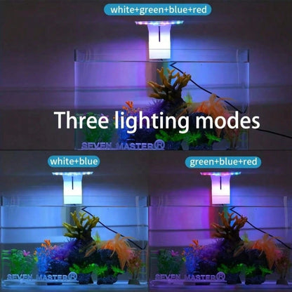 1pc Fish Tank Light, Aquarium Light- USB Powered, 10 Brightness Levels And 3 Lighting Modes- Suitable For Freshwater/Saltwater Fish Tanks, Aquarium Lighting, Aquatic Plants And Underwater Landscape