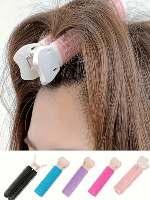 1pc Fluffy Hair Curler With Root Clip, Quick Curl Bangs Without Heat, Essential For Back To School, Travel And Vacation. This Curler Is Suitable For Various Occasions Including: Hair Curling, Curling
