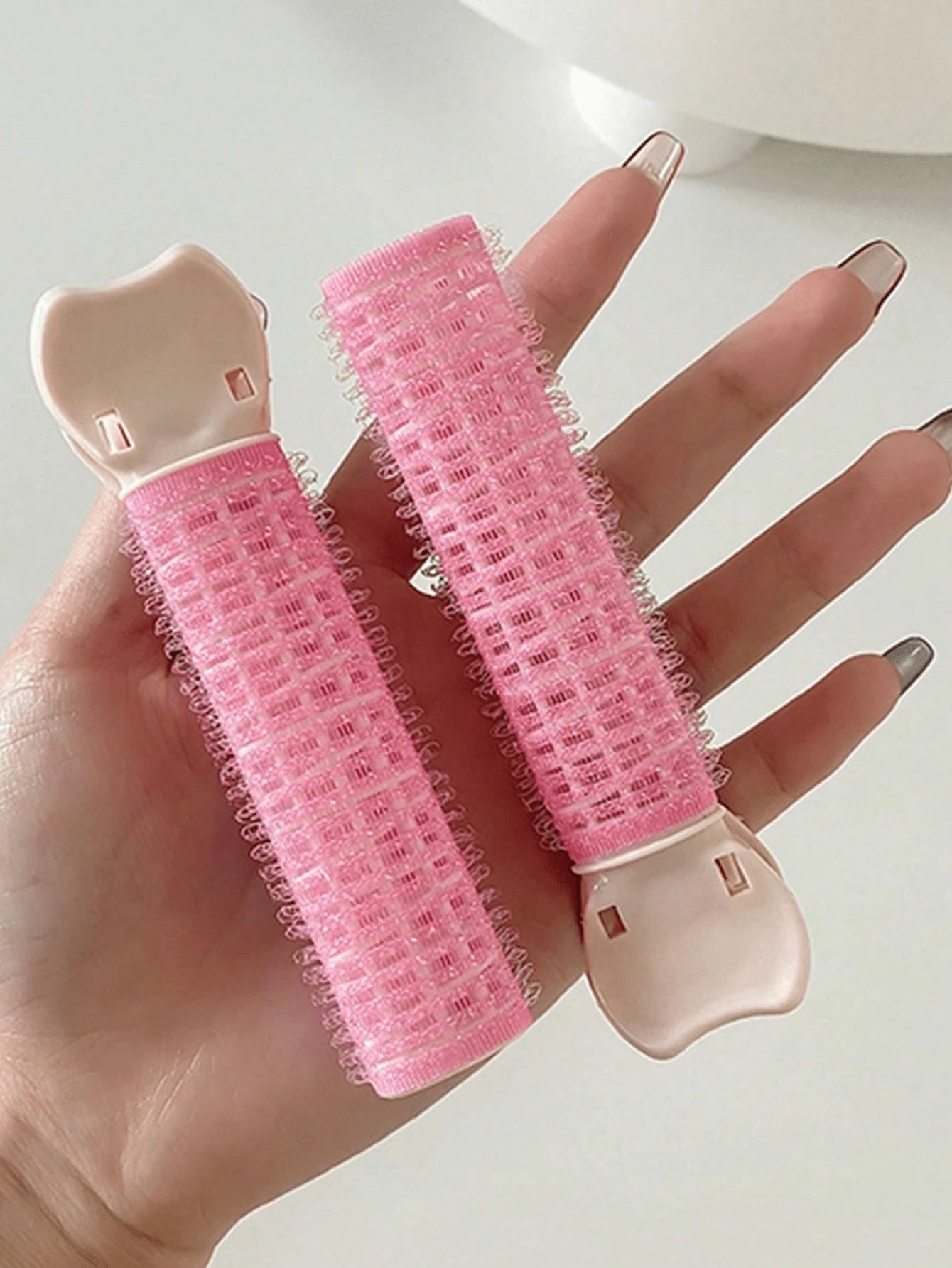1pc Fluffy Hair Curler With Root Clip, Quick Curl Bangs Without Heat, Essential For Back To School, Travel And Vacation. This Curler Is Suitable For Various Occasions Including: Hair Curling, Curling