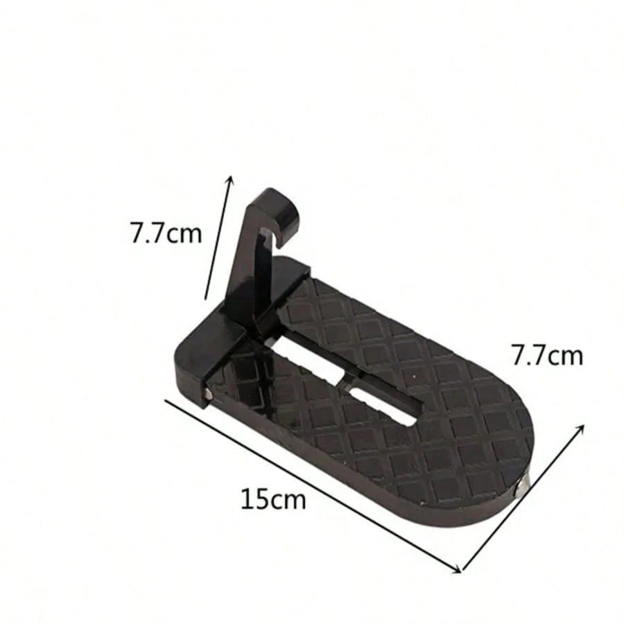 1pc Foldable Roof Rack Step Door Pedal Multi-Functional Universal Lock Foot Pedal Aluminum Alloy Safety Car Accessory