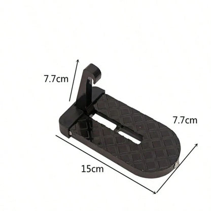 1pc Foldable Roof Rack Step Door Pedal Multi-Functional Universal Lock Foot Pedal Aluminum Alloy Safety Car Accessory
