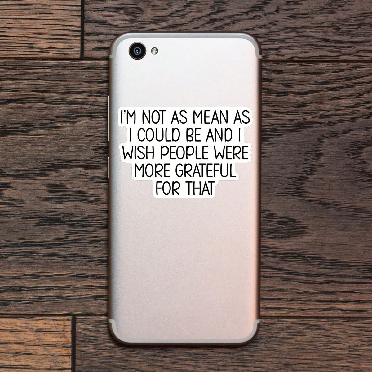 1PC Funny Sarcastic Saying Sticker, I'm Not As Mean Slogan Quote Vinyl Decal For Laptop Water Bottle Notebook, Waterproof Adult Humor Decal Sticker, Aesthetic Stationery Scrapbook Accessories Gift For