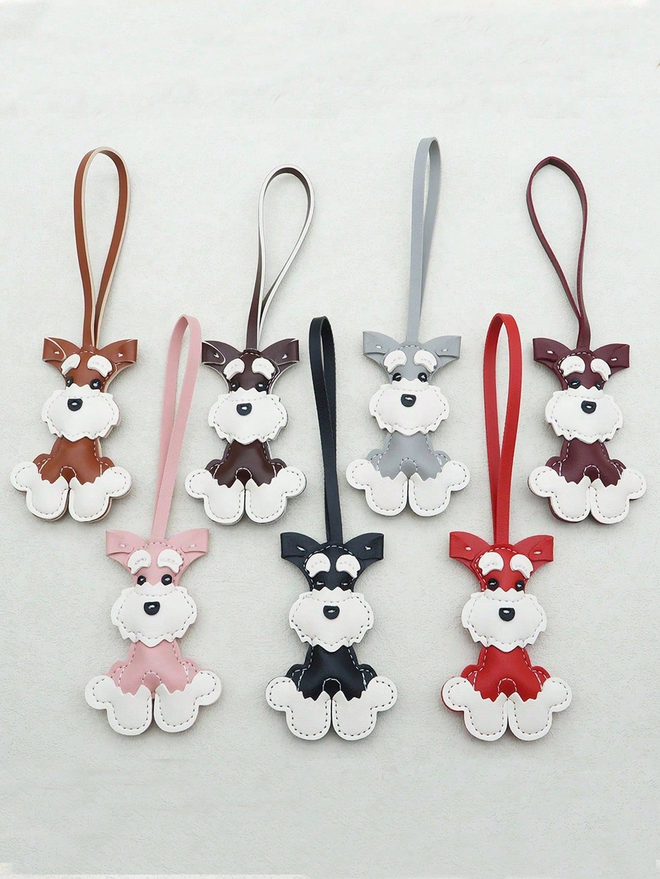 1pc Galloping Horse And Dog Keychain- PU Leather Equestrian Charm, 14 Colors- Adjustable Strap For Keys, Bags, Phone Chains
