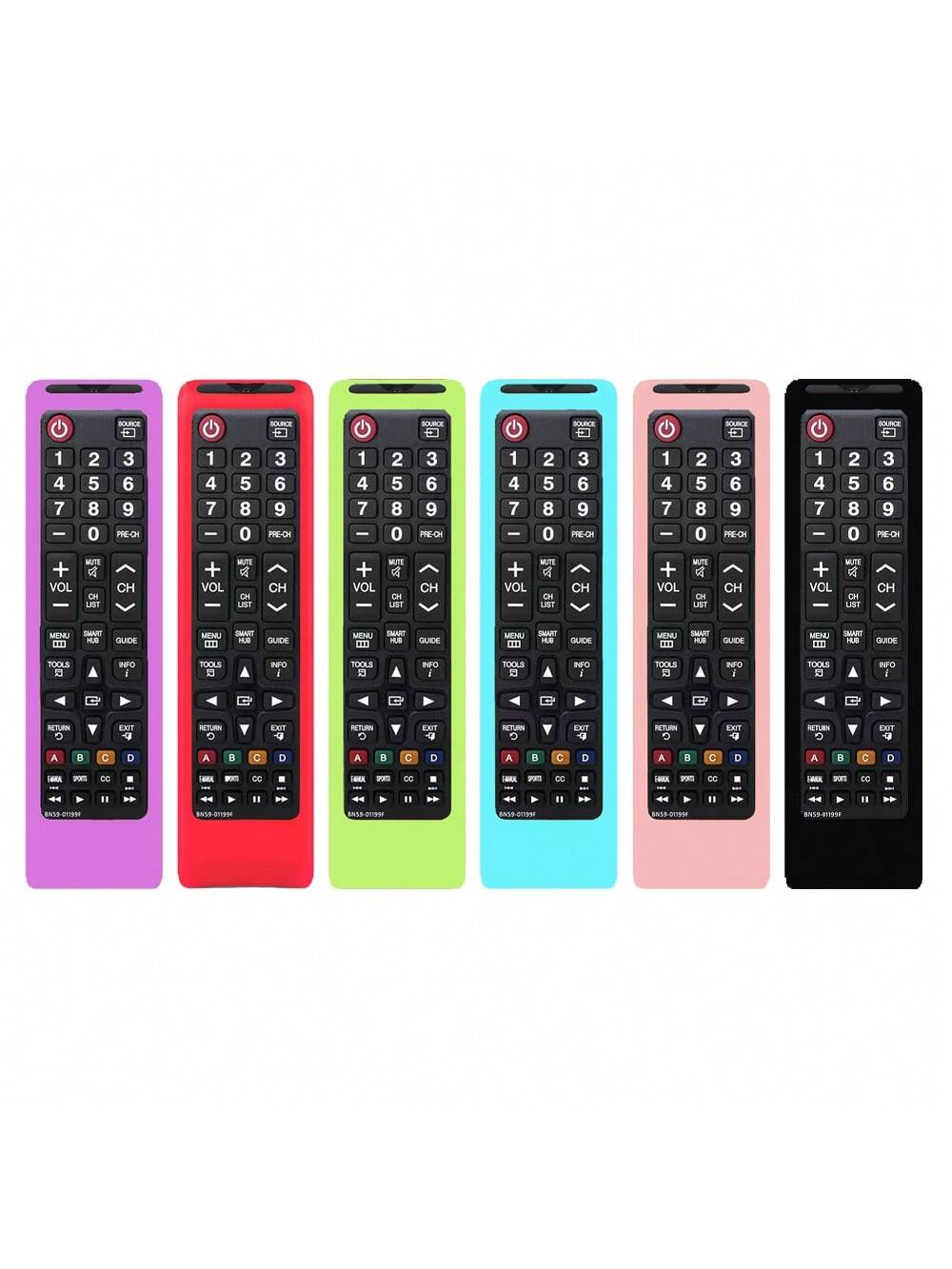 1PC Glow In The Dark Case Cover For Samsun TV Remote Control- Fits BN59-01199F BN59-01289A BN59-01301A BN59-01315A BN59-00666A BN59-00741A Model, Silicone Universal Smart TV Remote Replacement Sleeve