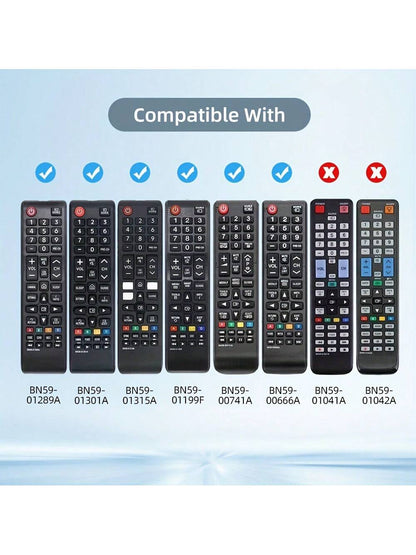1PC Glow In The Dark Case Cover For Samsun TV Remote Control- Fits BN59-01199F BN59-01289A BN59-01301A BN59-01315A BN59-00666A BN59-00741A Model, Silicone Universal Smart TV Remote Replacement Sleeve