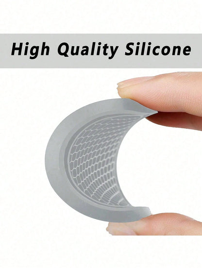 1pc Gray Honeycomb Silicone Car Cup Holder, Universal Car Interior Accessories Cup Mat