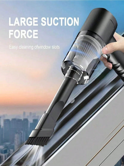 1pc High Power Super Strong Suction Rechargeable Vacuum Cleaner, 2000mAh Rechargeable Lithium Battery Long Battery Life, 0.3-0.4L Large Capacity Dust Bin, Essential For Holidays, Summer Travel, Gradua