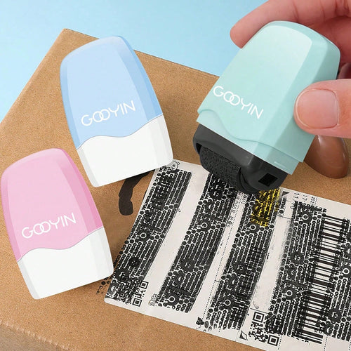 1pc Identity Protection Roller Seal, No Ink, For Identity Masking, Confidentiality Sealing, Identity Theft Protection- Privacy And Address Blocker, Essential For Back To School. This Reusable Privacy