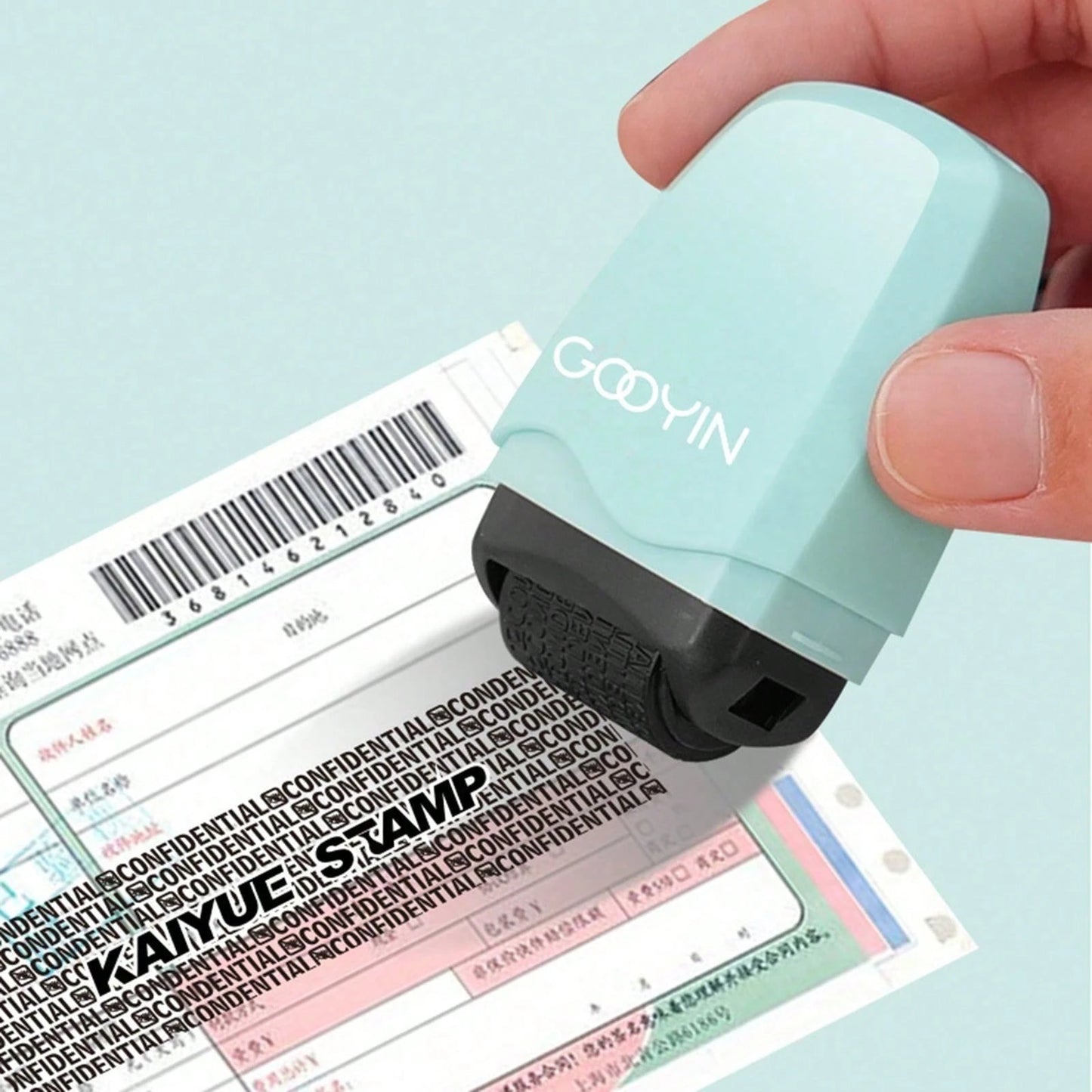 1pc Identity Protection Roller Seal, No Ink, For Identity Masking, Confidentiality Sealing, Identity Theft Protection- Privacy And Address Blocker, Essential For Back To School. This Reusable Privacy