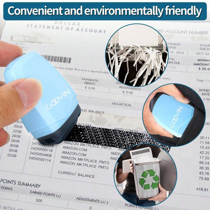 1pc Identity Protection Roller Seal, No Ink, For Identity Masking, Confidentiality Sealing, Identity Theft Protection- Privacy And Address Blocker, Essential For Back To School. This Reusable Privacy