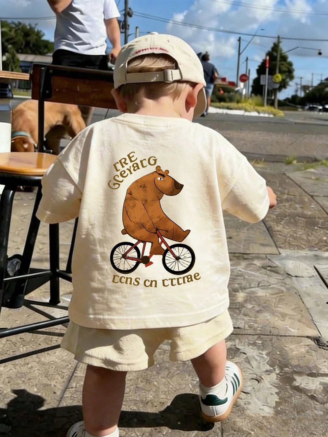 1pc Infant/Toddler Boys' Creative Cartoon Graphic Letter Slogan Print Basic Round Neck Short Sleeve T-Shirt, Casual Fashion Baby Boy Clothes