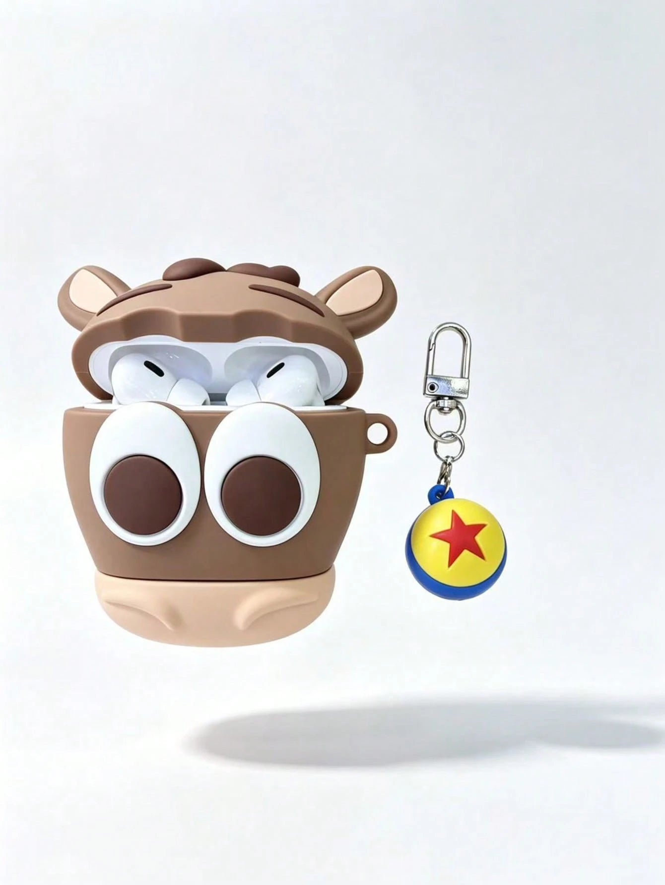 1pc Japanese Style Cute Pony 3D Shaped Earphone Case Compatible With Apple 4 Earphone Protective Shell Pro 3/Pro 2 2nd/3rd Generation New Silicone Soft Cover