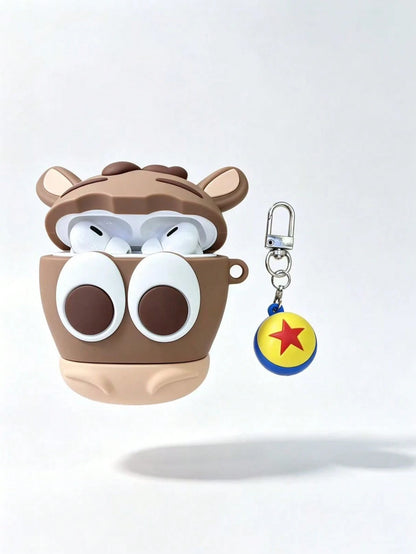 1pc Japanese Style Cute Pony 3D Shaped Earphone Case Compatible With Apple 4 Earphone Protective Shell Pro 3/Pro 2 2nd/3rd Generation New Silicone Soft Cover