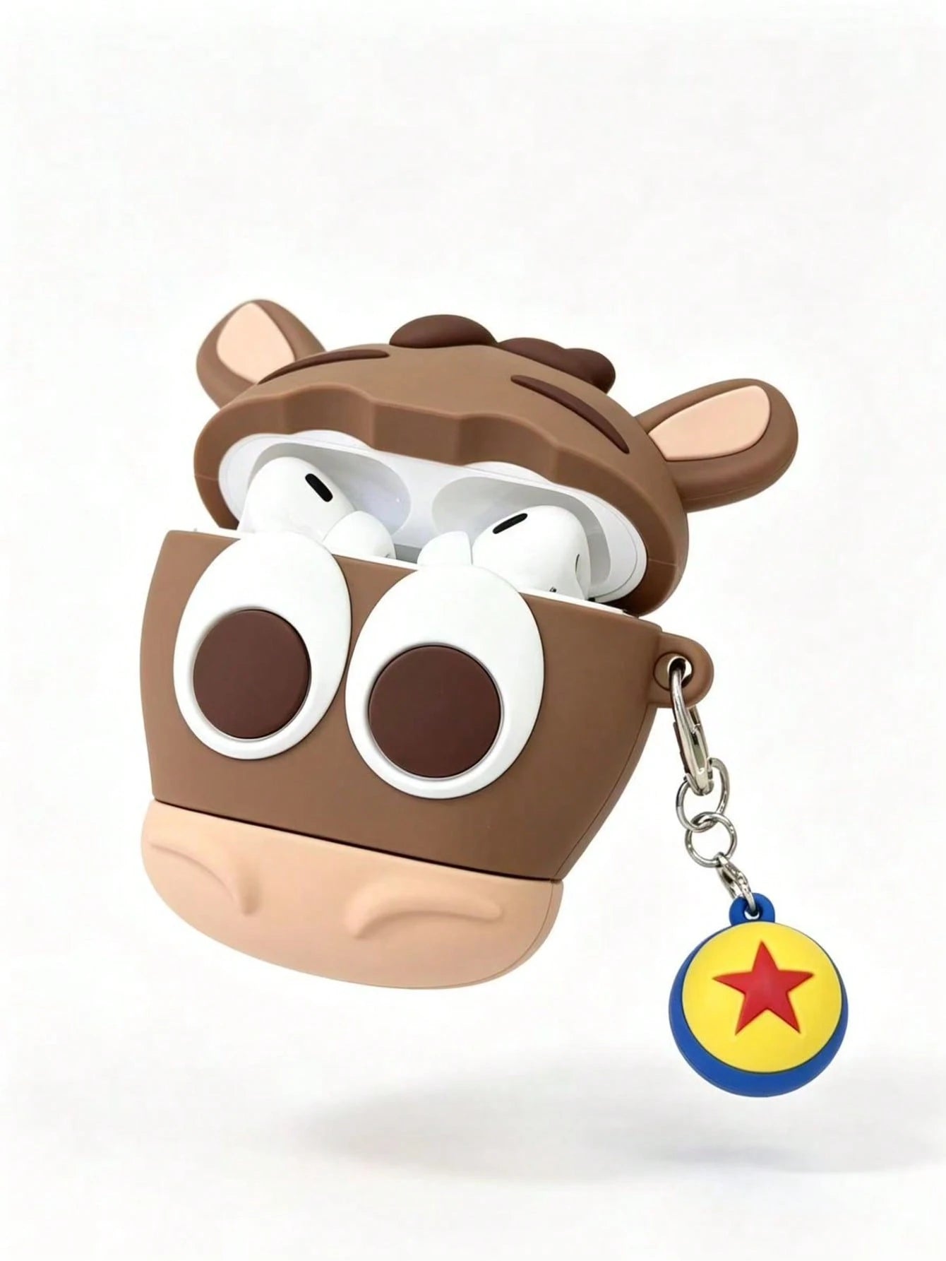 1pc Japanese Style Cute Pony 3D Shaped Earphone Case Compatible With Apple 4 Earphone Protective Shell Pro 3/Pro 2 2nd/3rd Generation New Silicone Soft Cover
