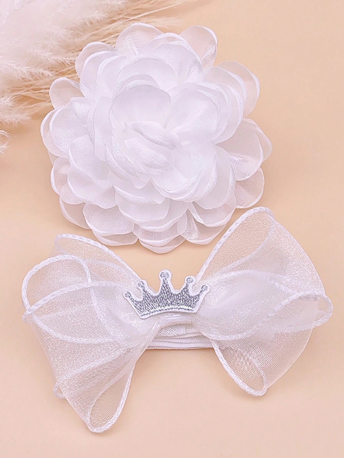 1pc Lace Flower Baby Headband Suitable For Daily Wear And Gift Set Baby Hairband Love Valentine