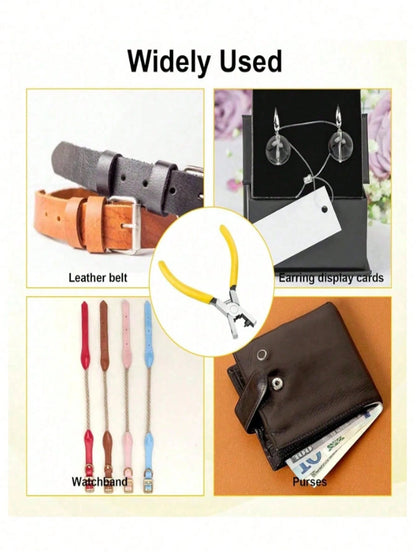 1pc Leather Hole Punch Tool, Multi-Functional Leather Punch Tool, 2.0mm Universal Leather Punch Tool, Suitable For Watch Straps, Belts, Shoelaces, Unisex Multi-Functional Handheld Punch Tool, Suitable