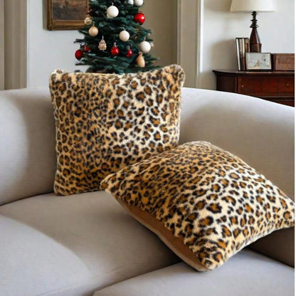 1pc Leopard Print Pillow Cover, Luxury Style Pillow Case Suitable For Bedroom, Sofa, Living Room, Great Gift
