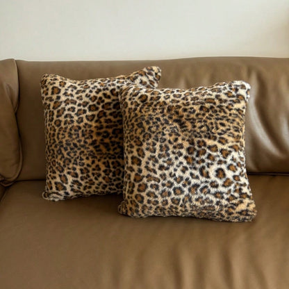 1pc Leopard Print Pillow Cover, Luxury Style Pillow Case Suitable For Bedroom, Sofa, Living Room, Great Gift