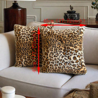 1pc Leopard Print Pillow Cover, Luxury Style Pillow Case Suitable For Bedroom, Sofa, Living Room, Great Gift