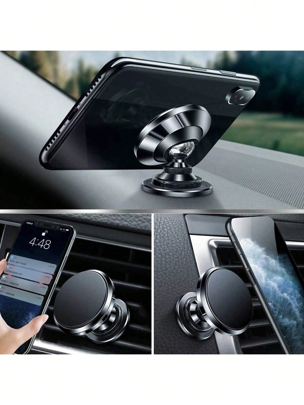 1pc Magnetic Car Phone Holder Mount Foldable Universal Strong Phone Mount For Car Compatible With Iphone 15 14 13 Pro Max Bracket GPS Support Car Accessories