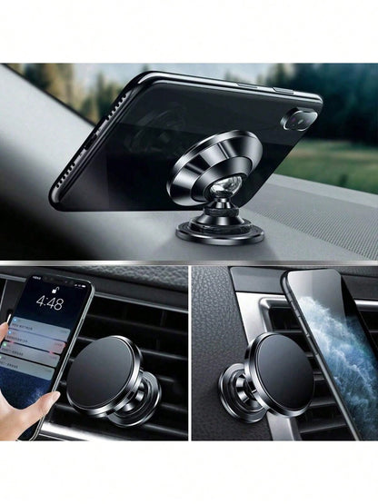 1pc Magnetic Car Phone Holder Mount Foldable Universal Strong Phone Mount For Car Compatible With Iphone 15 14 13 Pro Max Bracket GPS Support Car Accessories