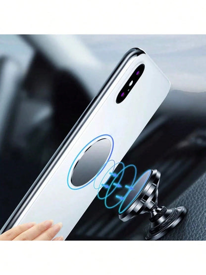 1pc Magnetic Car Phone Holder Mount Foldable Universal Strong Phone Mount For Car Compatible With Iphone 15 14 13 Pro Max Bracket GPS Support Car Accessories