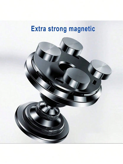 1pc Magnetic Car Phone Holder Mount Foldable Universal Strong Phone Mount For Car Compatible With Iphone 15 14 13 Pro Max Bracket GPS Support Car Accessories