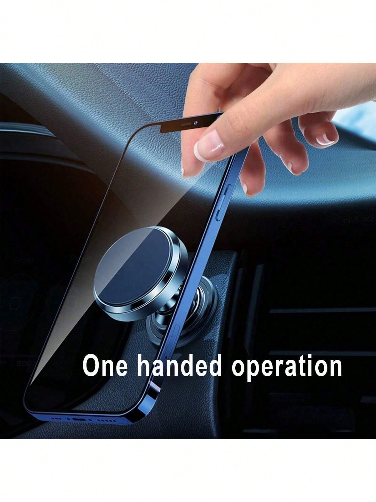 1pc Magnetic Car Phone Holder Mount Foldable Universal Strong Phone Mount For Car Compatible With Iphone 15 14 13 Pro Max Bracket GPS Support Car Accessories