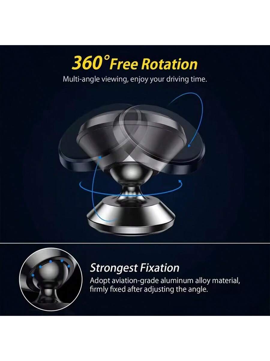 1pc Magnetic Car Phone Holder Mount Foldable Universal Strong Phone Mount For Car Compatible With Iphone 15 14 13 Pro Max Bracket GPS Support Car Accessories