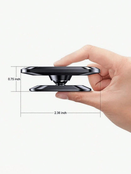 1pc Magnetic Car Phone Holder, Waterproof Alloy Holder, Dashboard Car Phone Mount, GPS Navigation Phone Holder, Compatible With Smartphones, Use With Magnetic Plate Compatible With IPhone, Android Pho
