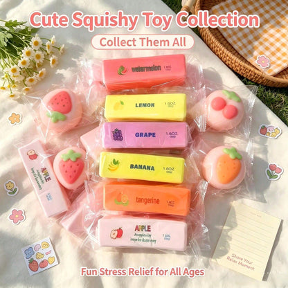1pc Mini Orange Butter Stick Toy, Fruit Series, Super Soft Stress Relief Toy, Portable Cute Fidget Toy, Suitable For Children And Adults, Party Decoration Gift