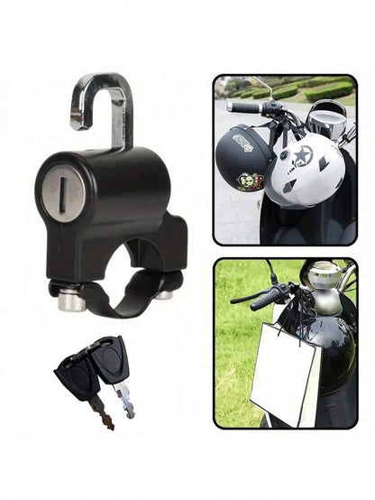 1pc Motorcycle Helmet Lock, Motorcycle Helmet Lock Motorcycle Accessories, Bicycle Helmet Lock Motorcycle Helmet Lock Electric Motorcycle Helmet 22-28mm Handlebar Clamp Sleeve Scooter Lock Accessories