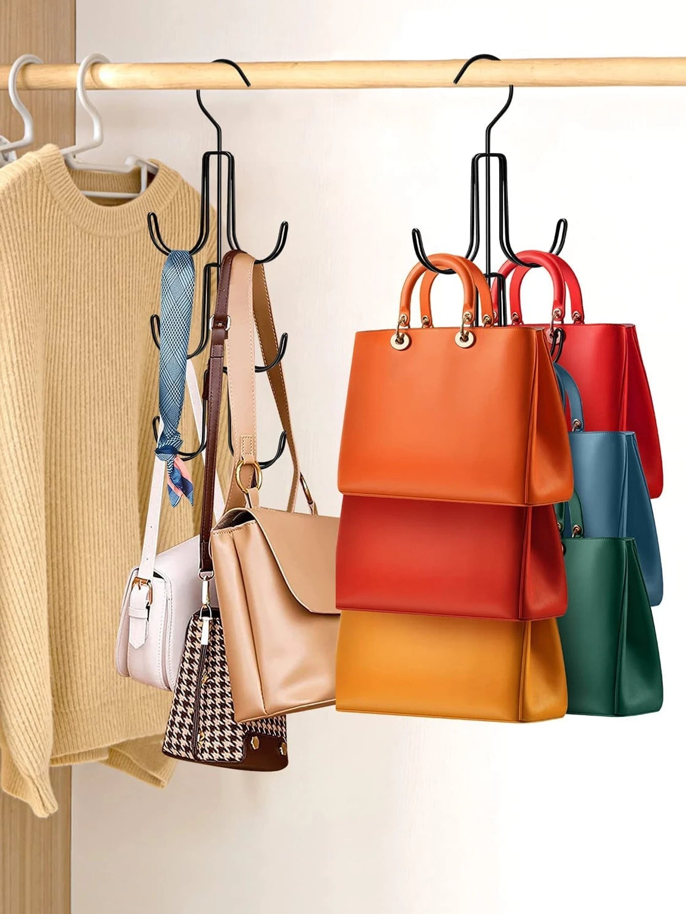 1pc Multifunctional Iron Bag Storage Hook,Creative Black Bag Organizer, Gender Reveal Party, Perfect For Birthdays, Weddings, Parties, The Perfect Gift For Colleagues, Friends, And Family, Back To Sch