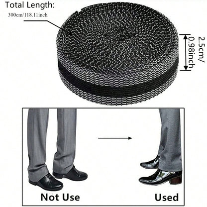 1pc Multiple Sizes Cinta Adhesiva Pants Edge Shorten Self-Adhesive Tape For Trousers Legs Edge Shortening Tape Paste Hem Iron On Pants Jeans Clothes Length Adjust