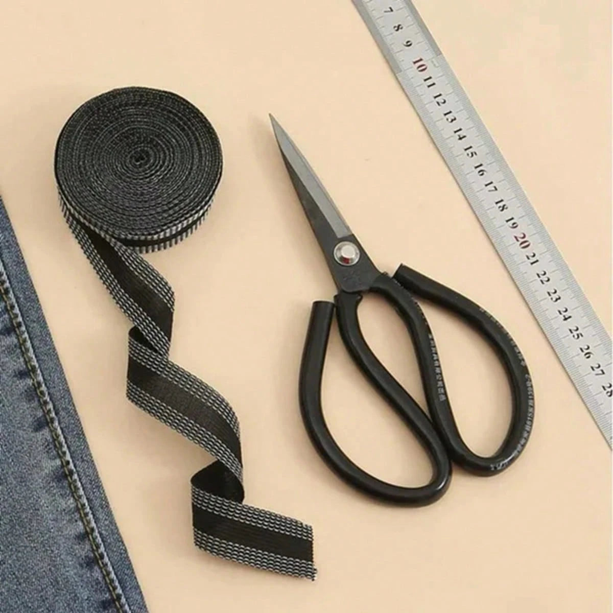 1pc Multiple Sizes Cinta Adhesiva Pants Edge Shorten Self-Adhesive Tape For Trousers Legs Edge Shortening Tape Paste Hem Iron On Pants Jeans Clothes Length Adjust
