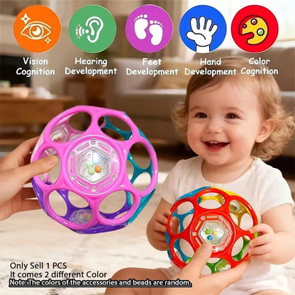 1pc Music Handheld Grip Ball With Vibration Function, Hollow Structure, Exercise Motor Skills, Great Gift For Holidays, Thanksgiving, Christmas And Children's Day