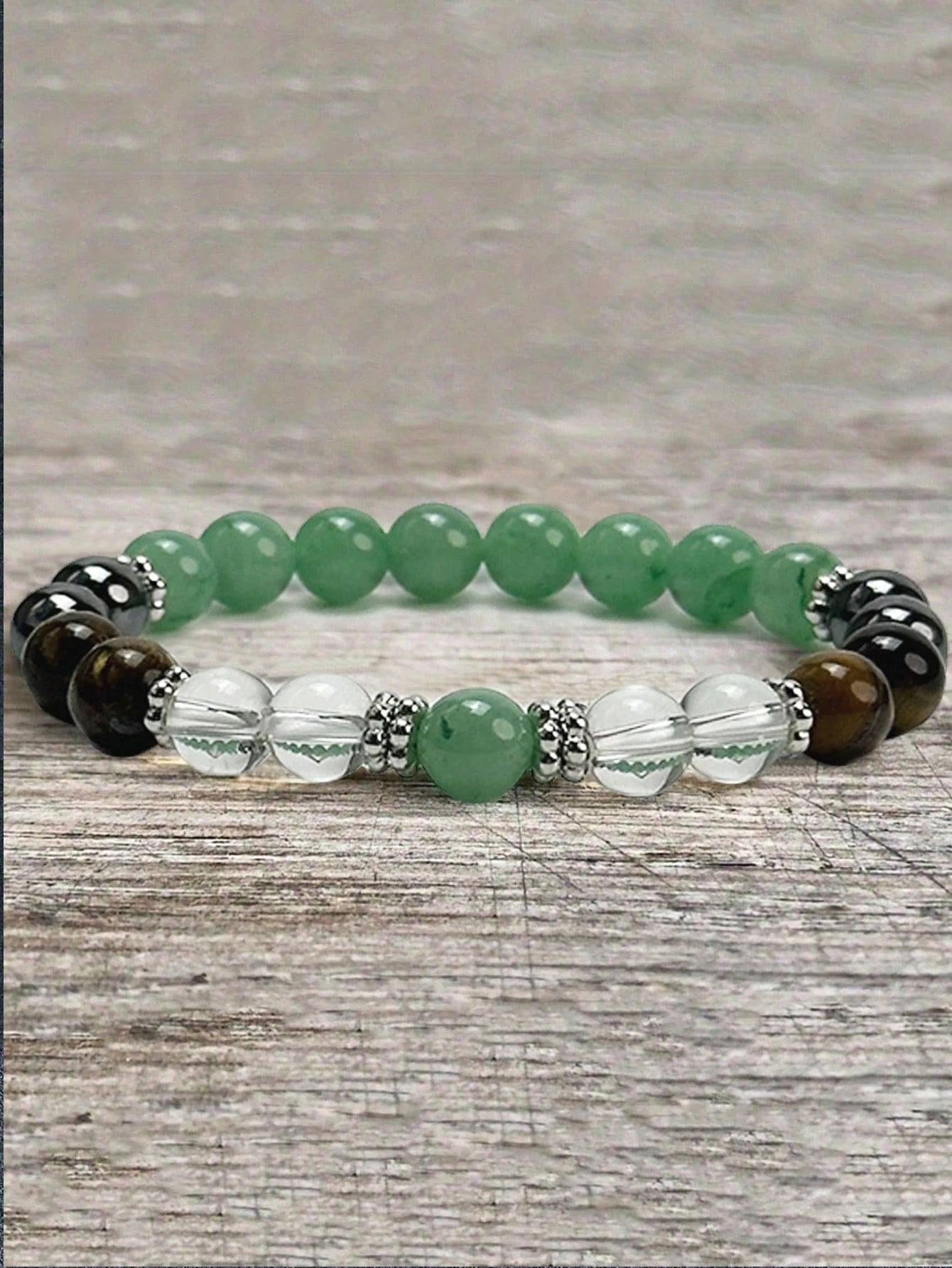1pc Natural Yellow Quartz Tiger Eye Stone Bracelet, Women's Summer Beaded Bangle, Suitable As Gift