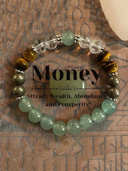 1pc Natural Yellow Quartz Tiger Eye Stone Bracelet, Women's Summer Beaded Bangle, Suitable As Gift