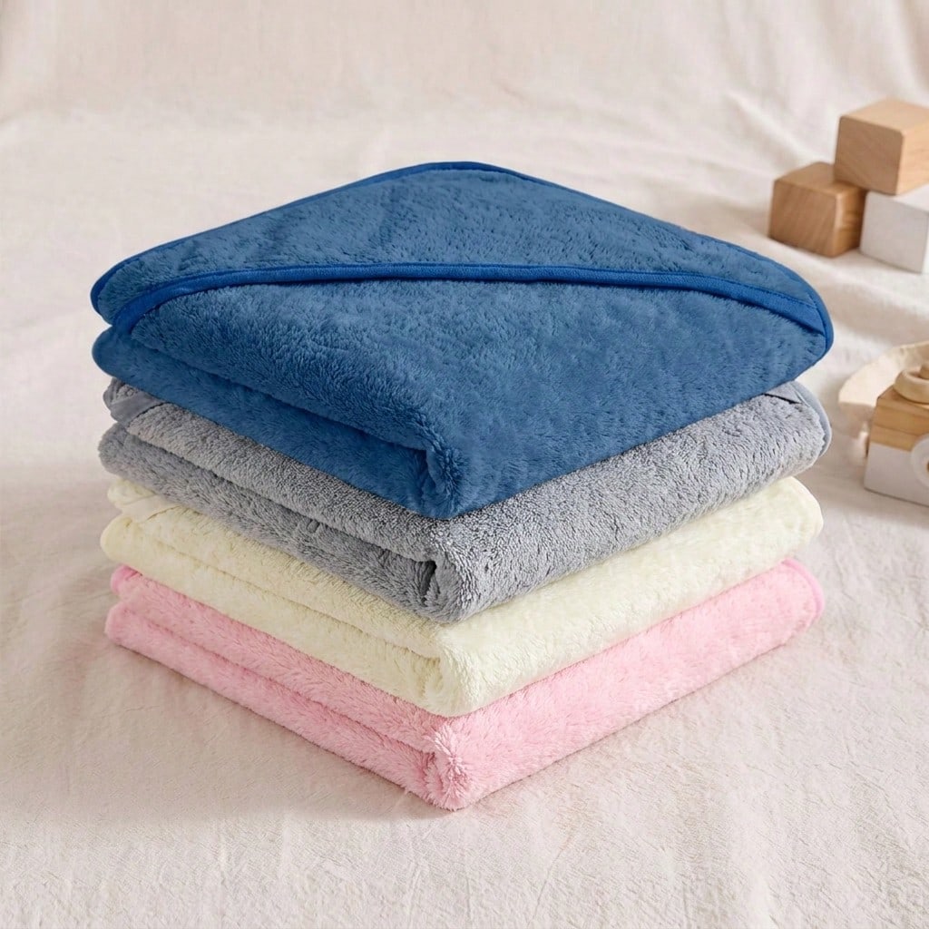 1pc Neutral Baby Solid Color Hooded Bath Towel, Unique Plain Design Baby Hooded Towel, Super Soft Newborn Bath Towel, Essential Baby Hooded Towel Large Size, All Season Universal Children Bath Towel C