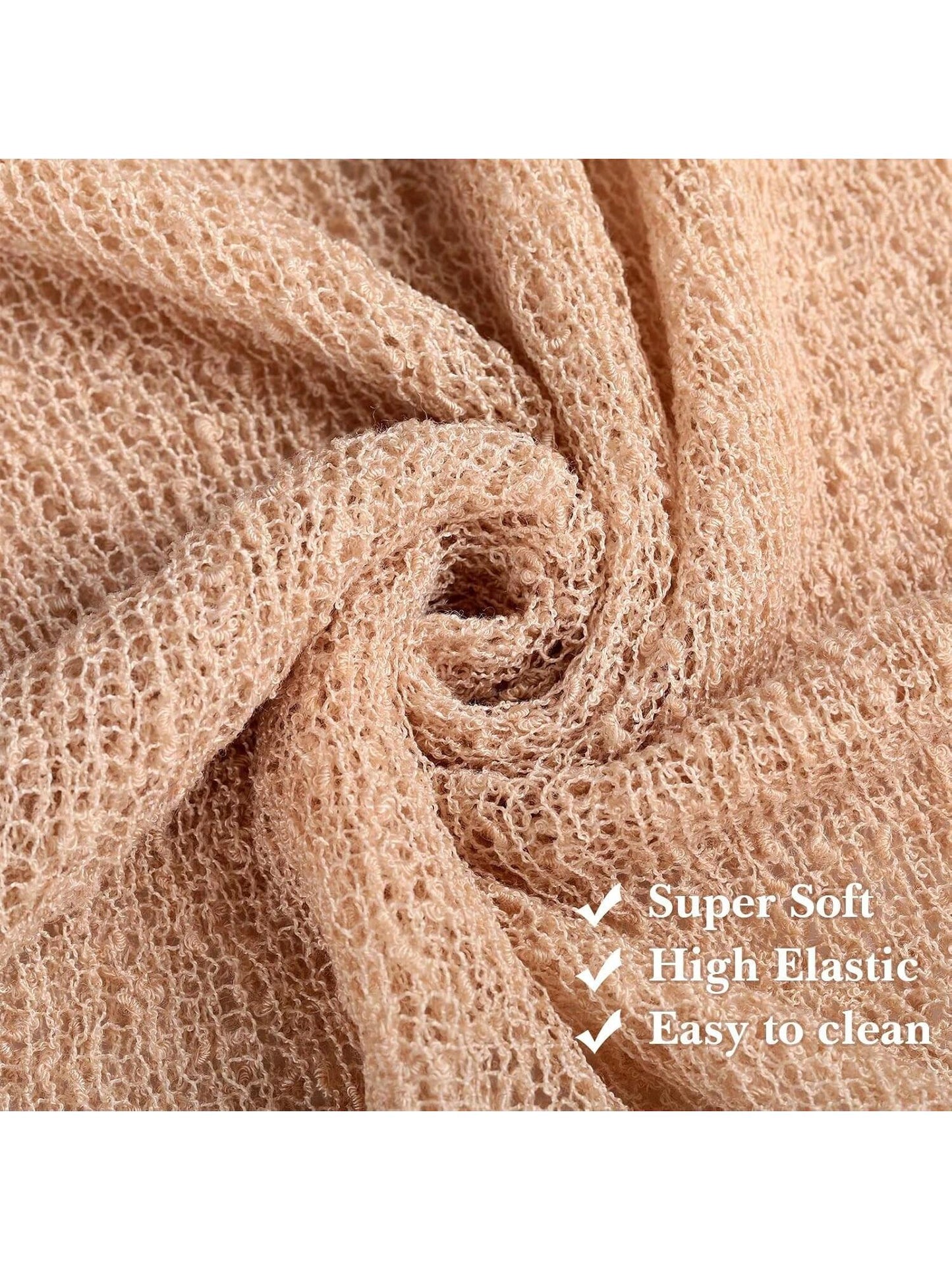 1pc Newborn Baby Photography Props Baby Stretch Wraps Newborn Wrap Long Ripple Wrap For Photography DIY Newborn Photo Blanket Baby Shower Easter Gifts Things For Girls/Boys