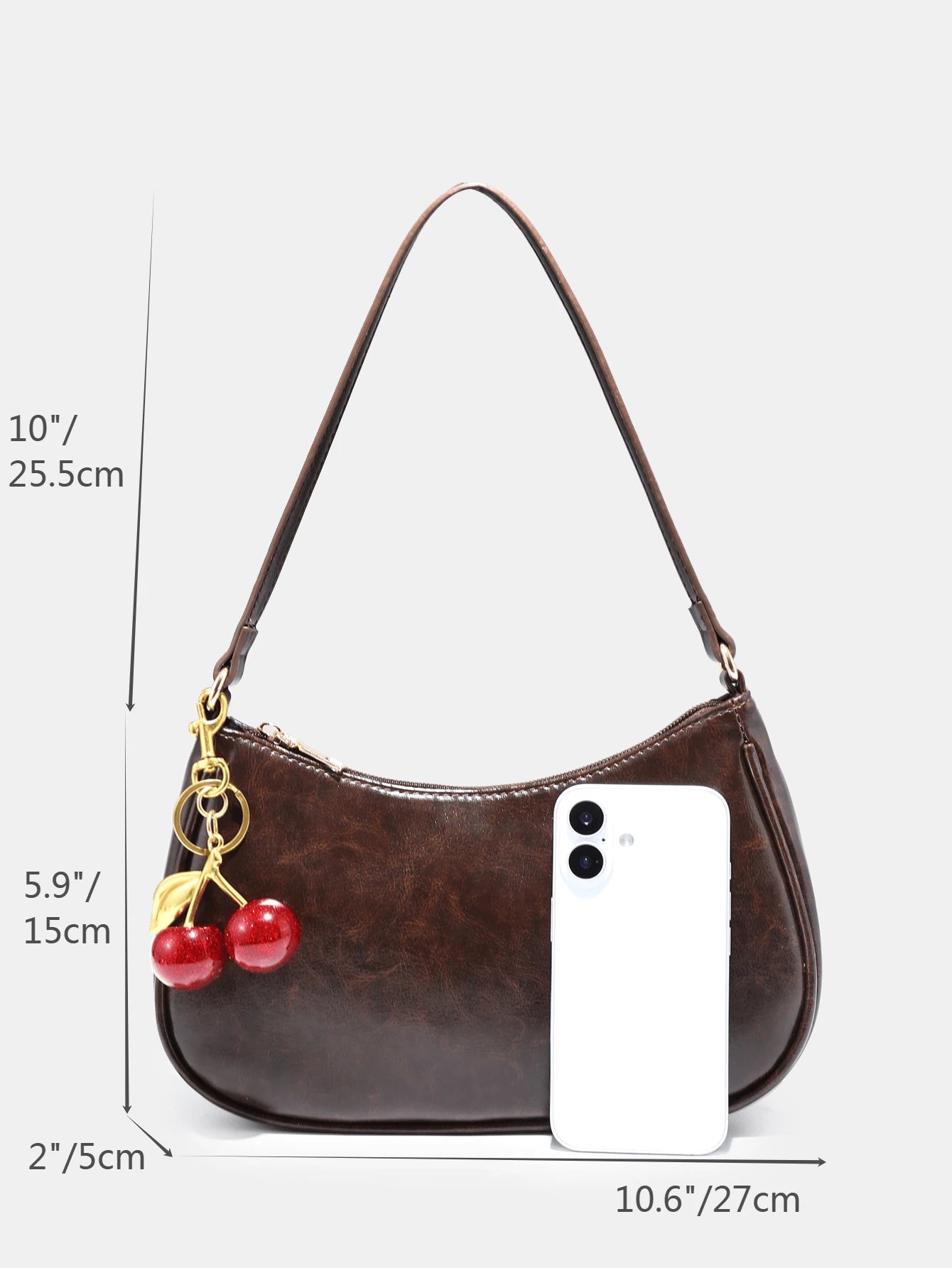 1pc Novachic Women Floral Fabric Casual Shoulder Bag, Zipper Closure, Vintage Style, Underarm Bag, Suitable For Multiple Occasions, Vintage Bag