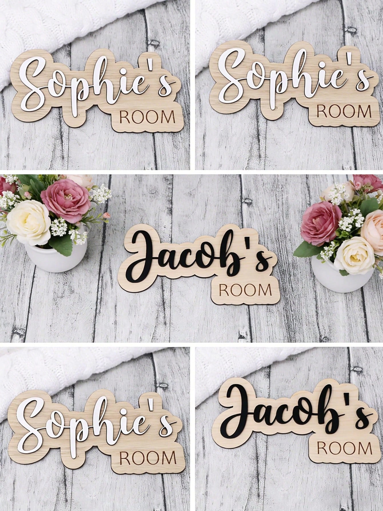 1pc Personalized Kids Room Door Sign- Custom Name Wall Decor With Rainbow, Moon And Stars, Suitable For Nursery Or Toddler Bedroom. It Can Add A Charming And Personalized Atmosphere To Your Child's S